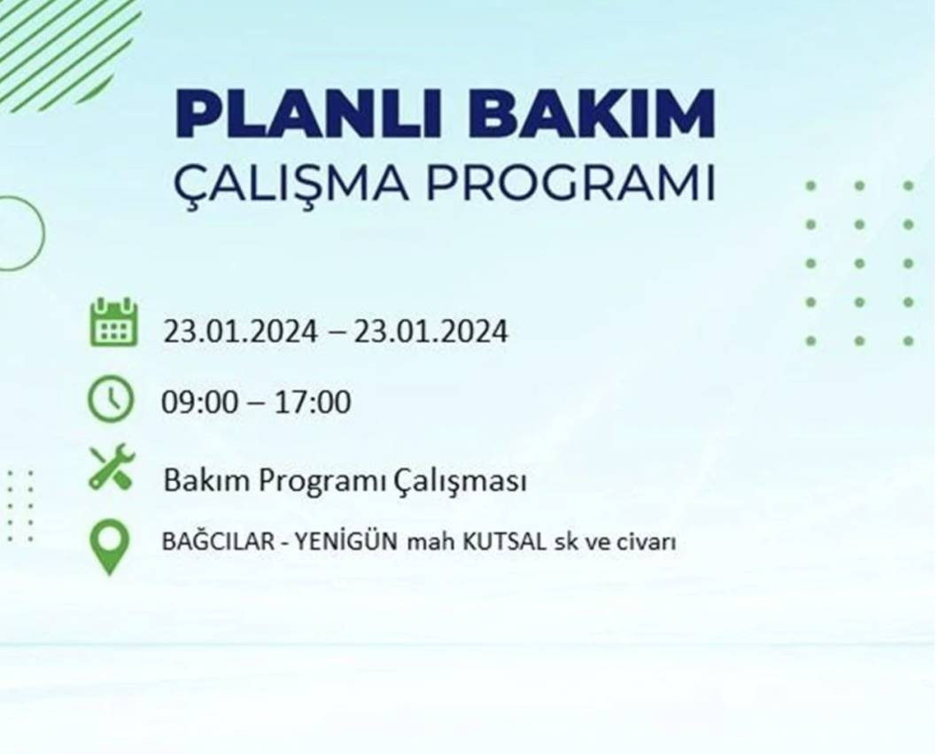 İstanbul karanlığa gömülecek! 22 ilçede saatlerce elektrik gelmeyecek! Hangi ilçelerde elektrik kesintisi var? 12